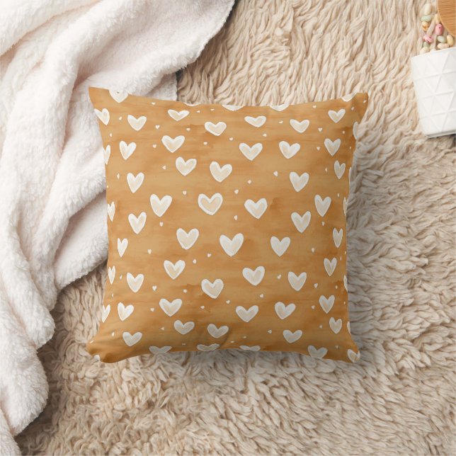 Coussin Cœurs de caramel de Noël (Couverture)