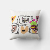 Coussin cœurs de Chihuahua (Verso)