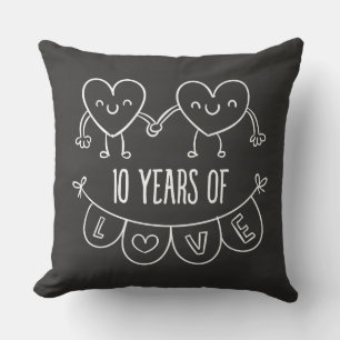 Coussin Coeurs de la calèche du 10e anniversaire