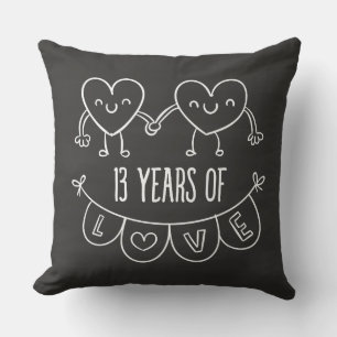Coussin Coeurs de la calèche du 13e anniversaire