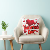 Coussin cœurs de la Saint-Valentin amour (Chaise)