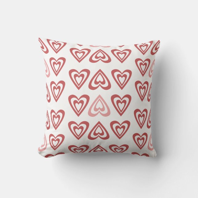 Coussin Cœurs de la Saint-Valentin Mignons – Conception d' (Recto)