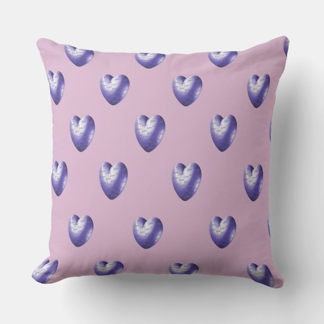 Coussin Coeurs de lavande (Recto)