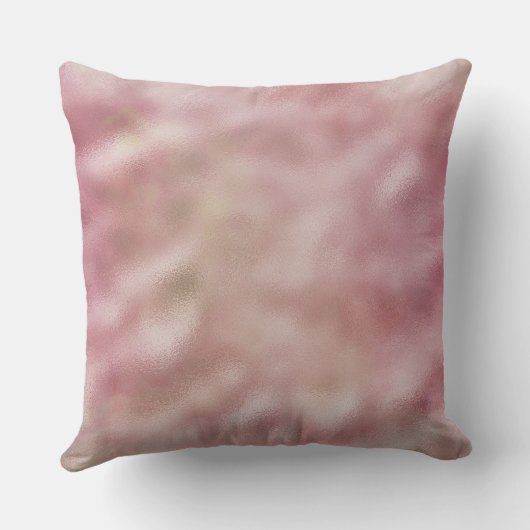 Coussin Coeurs de Parties scintillant en or rose Glam Ombr (Verso)