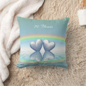 Coussin Coeurs de platine du 70e anniversaire (Couverture)