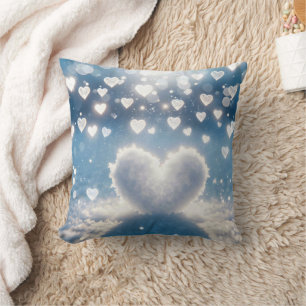 Coussin Coeurs des neiges d'hiver