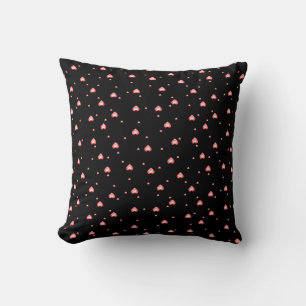 Coussin Coeurs Diamond Rouge Motif sans couture