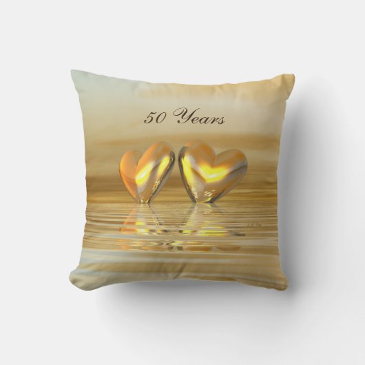 Coussin Coeurs d'or (Recto)