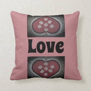 Coussin Coeurs en fleurs