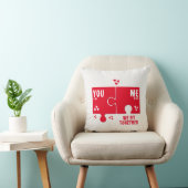 Coussin Cœurs en puzzle NOUS ALLONS BIEN ENSEMBLE Saint-Va (Chaise)