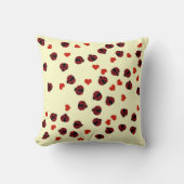 Coussin coeurs et coccinelles (Recto)
