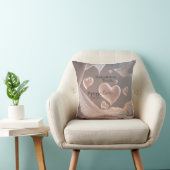 Coussin Coeurs et larmes 3D éthériques : Douceur flottante (Chaise)