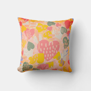 Coussin Coeurs, image motif transparente