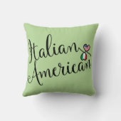 Coussin Coeurs italiens américains entrelacés (Verso)