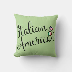 Coussin Coeurs italiens américains entrelacés