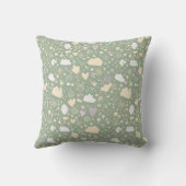 Coussin Cœurs pastel et nuages Aquarelle Rêve (4) (Verso)