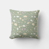 Coussin Cœurs pastel et nuages Aquarelle Rêve (4) (Recto)