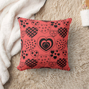 Coussin Coeurs répétitifs