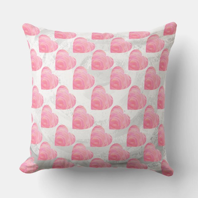 Coussin Coeurs roses (Recto)