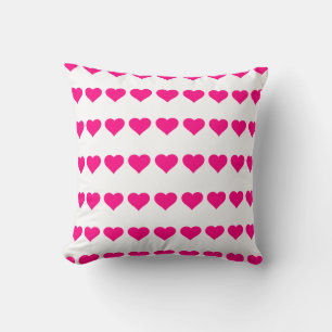 Coussin Coeurs roses