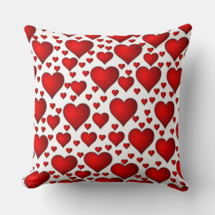 Coussin Coeurs rouges