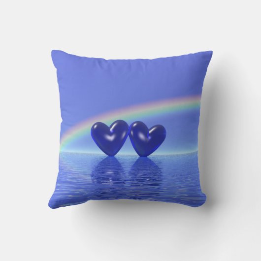 Coussin Coeurs saphirs du 45e anniversaire (Verso)