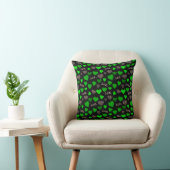 Coussin Cœurs verts (Chaise)