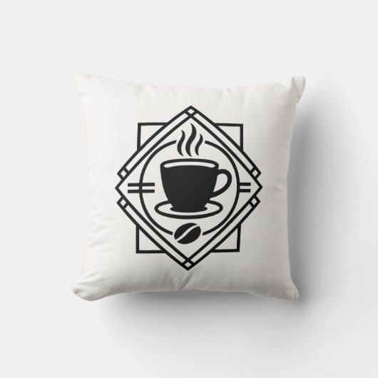 Coussin Coffee Emblem Pillow (Recto)