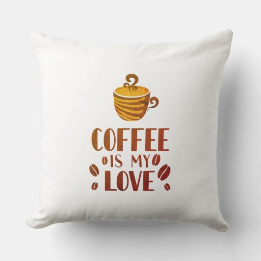 Coussin Coffee is my love language (Recto)
