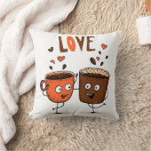 Coussin Coffee Vibes Minimum Latte Art (Couverture)