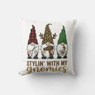 Coussin Coiffeur Noël Stylin Avec Mes Gnomies Salon