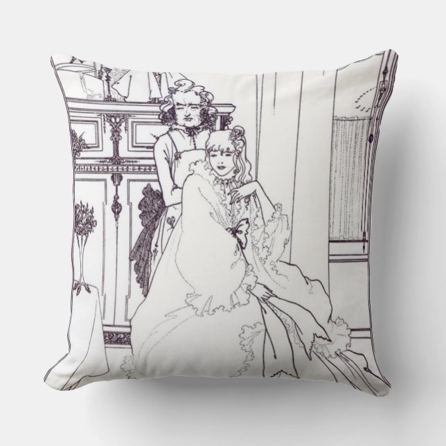 Coussin Coiffing, du poème "la ballade d'une Barbe (Recto)