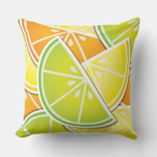Coussin Coincés d'agrumes funky