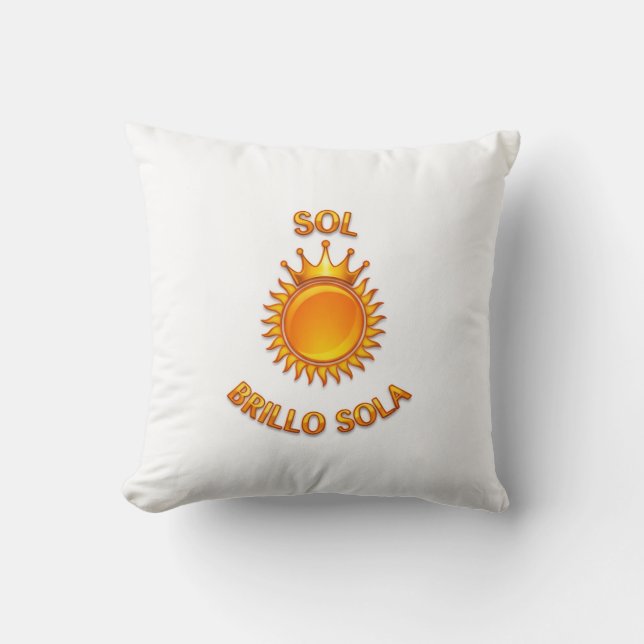 Coussin Cojín de Poliéster “Si Brillo Sola” – Suavidad y E (Recto)