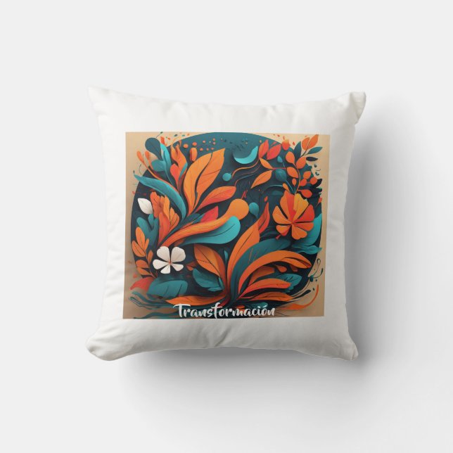 Coussin Cojín Decorativo Arte Simbólico Transformación (Recto)