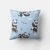 Coussin Cojín decorativo con pandas (Verso)
