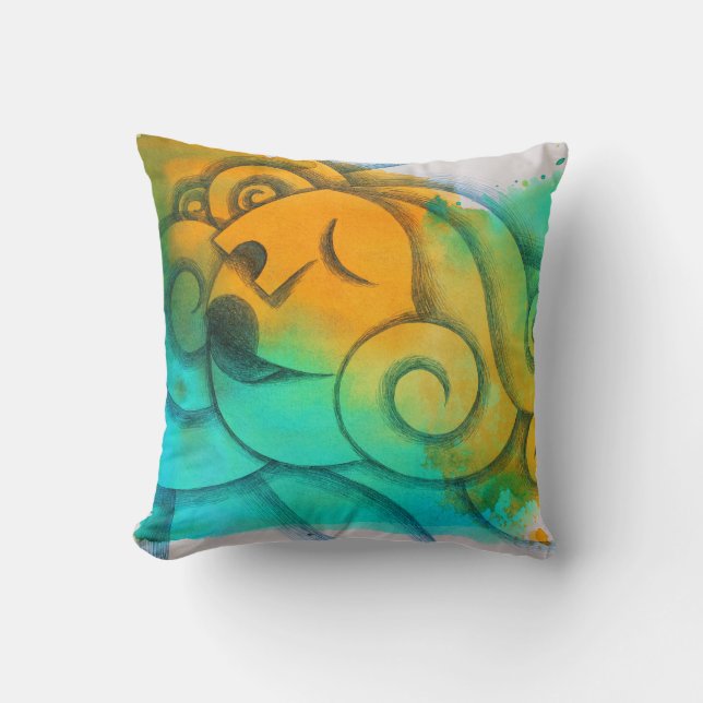 Coussin Cojín Decorativo  De cara el sol (Recto)