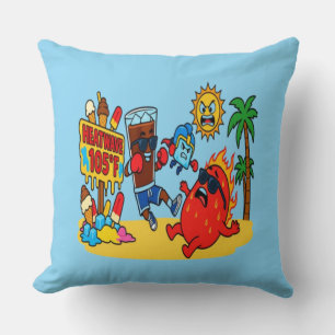 Coussin Cola Glacée Boxe vs Canicule d'Art Estival