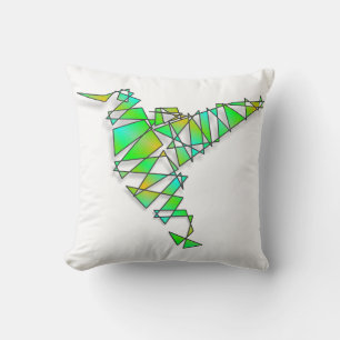 Coussin Colibri Abstrait