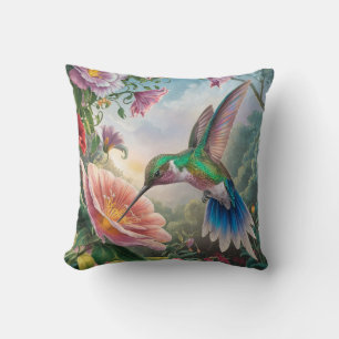 Coussin Colibri collecte le nectar