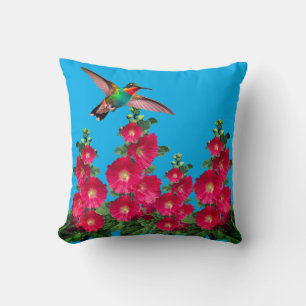 Coussin Colibri et coques creux Jeter l'oreiller
