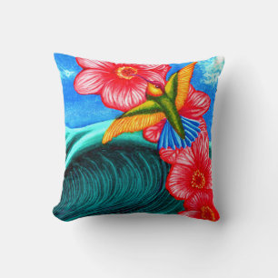 Coussin Colibri Océan
