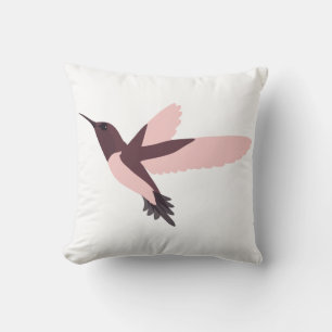 Coussin Colibri rose