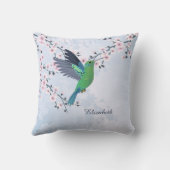 Coussin Colibri Rose Féminin Brillant (Verso)