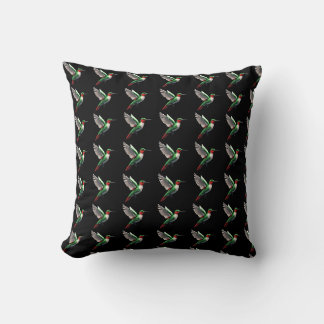 Coussin Colibri vert
