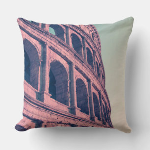 Coussin Colisée à Rome. Romain monumental à 3 étages