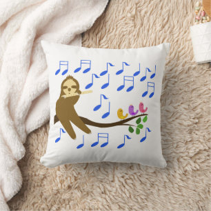 Coussin Collaboration musicale : T-shirt paresseux et oise
