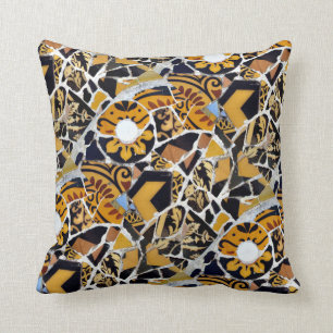 Coussin Collage artistique de Tuile-Brun cassé