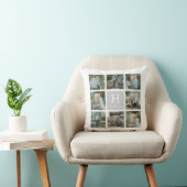 Coussin Collage classique de monogramme (Chaise)