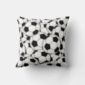 Coussin Collage de ballon de football (Verso)
